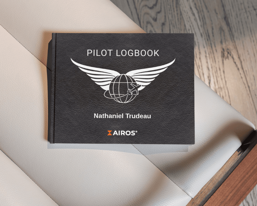 Printed and bound AIROS Pilot Logbook